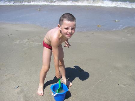 dylan a la plage
